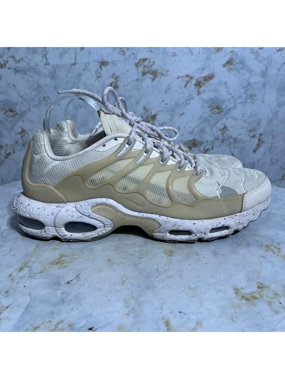 Nike Air Max Plus Terrascape Mens Size 12.5 Shoes White Athletic Trainer Sneaker
